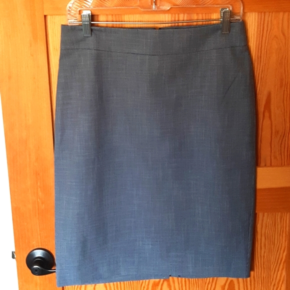 Ann Taylor Medium Blue Suiting Skirt - Picture 1 of 5